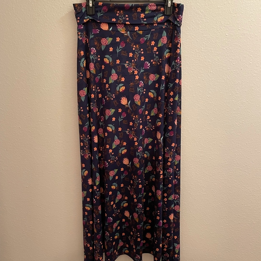 LuLaRoe Multicolor Floral Maxi Skirt NWOT